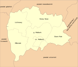 موقعیت شهرستان مالبورک در نقشه