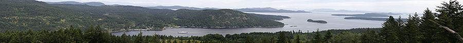 Panorama of Fulford Harbour, Salt Spring Island