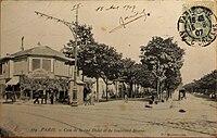 Le boulevard Brune à l'angle de la rue Didot en 1907.