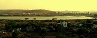 Panoramic view of the lake