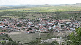 Distrito visto de cima da grande pedra