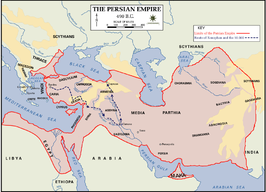 Het Achaemenidische Rijk in 490 v.Chr.