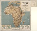 Carte de l'Afrique par Josef Chavanne