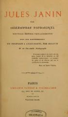 Alexandre Piédagnel, Jules Janin , 1877    