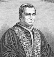 Illustration of Pope Pius IX soon after his election to the papacy in 1846 Pius ix portrait illustration.jpg