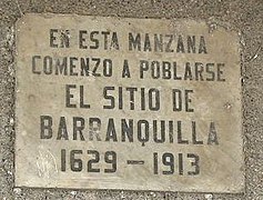 It plak dêr't Barranquilla stifte waard