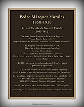 Centennial Plaque for Pedro Marquez