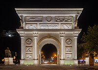 Porta Macedonia in Skopje is dedicated to 20 years of Macedonian independence