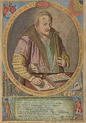 Portrait of Heinrich Khunrath from his Amphitheatrum sapientiae aeternae Portrait of Heinrich Khunrath. Amphitheatrum sapientiae aeternae Wellcome L0050107 (cropped).jpg