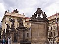 1st courtyard, Wrestling Titans, Prague Castle