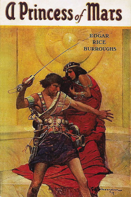 Cover of the first edition of A Princess of Mars by Burroughs, McClurg.