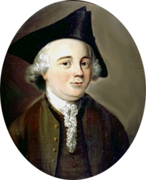 Portrait, said to be of John Kay in the 1750s, but probably of his son, "Frenchman" John Kay.