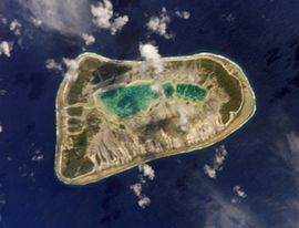 NASA-Bild des Puka-Puka-Atolls