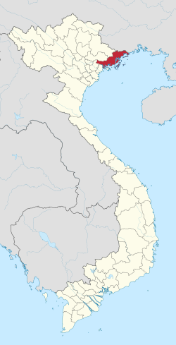 Quảng Ninhin sijainti Vietnamissa