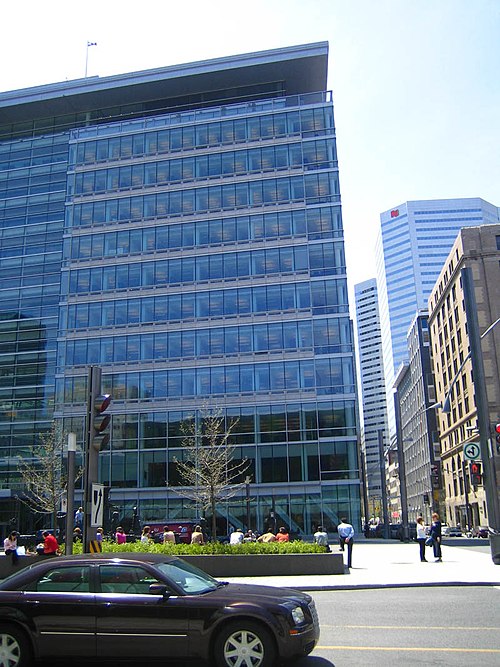 Centre CDP Capital, seen from Place Jean-Paul Riopelle.