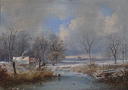 Paisaje de invierno (1830).
