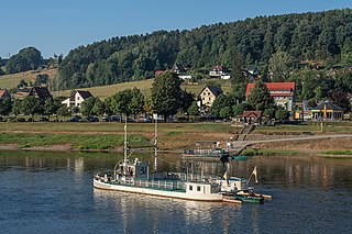 <span class="mw-page-title-main">Rathen ferry</span> Cable ferry across the Elbe river at Rathen, Germany