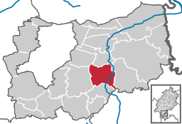 Läget för Reinheim i Landkreis Darmstadt-Dieburg