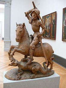 Limewood Saint George by Tilman Riemenschneider, c. 1490 Riemenschneider Hl Georg.jpg