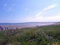 A beach near Dublin in July