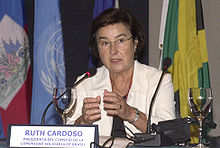 Ruth Cardoso in event of the Solidarity Community Program. Ruth Cardoso.JPG