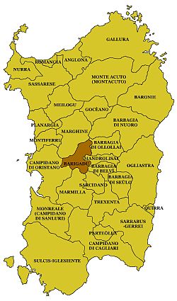 Barigadu - Localizzazione