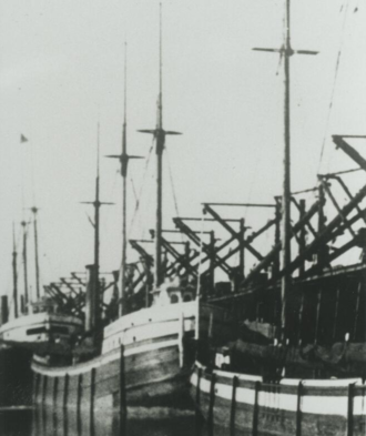 The steamer Henry Chisholm at the Northwest Coal Dock in Duluth, Minnesota SS Henry Chisholm.png