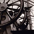 Steering wheel of tall ship Sagres