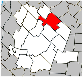 Location within Les Maskoutains Regional County Municipality.