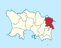 Location of Saint Martin in Jersey