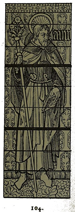 sv. Sabinián na vitráži katedrály v Troyes