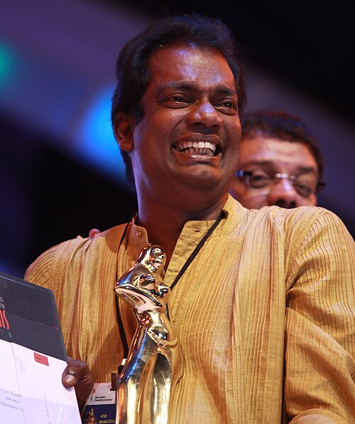 Salim Kumar receiving Kerala State Film Award in 2011