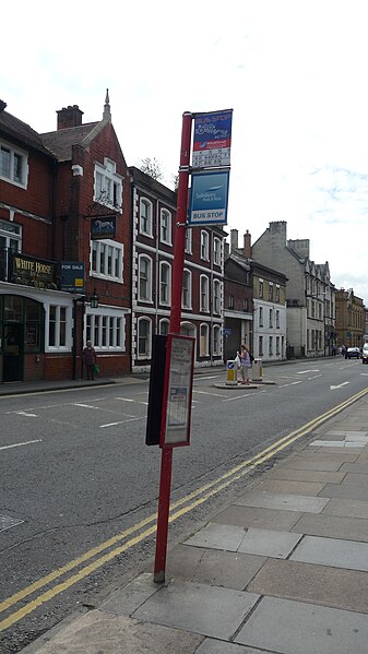 File:Salisbury Castle Street bus stop.JPG