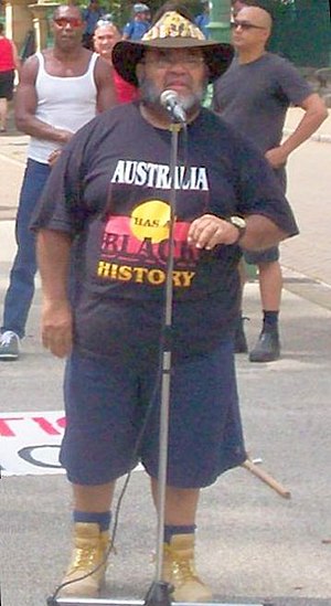 Sam Watson Addresses Invasion Day Rally, Jan 26 2007, Brisbane, Queensland, Australia.jpg