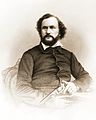 title=An 1855 engraving of Samuel Colt