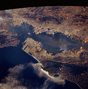 San Francisco from Space Shuttle Columbia, October 1993