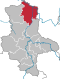 Lage des Landkreises Stendal in Sachsen-Anhalt