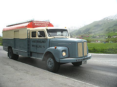 Image 301960 Scania-Vabis L75 bodied by Kristiansund Lettmetall, carrying six passengers. (from Bruck (vehicle))