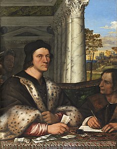 Portrait of Ferry Carondelet with his secretaries by Sebastiano del Piombo