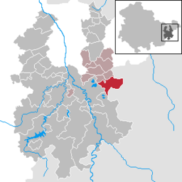 Läget för kommunen Rückersdorf i Landkreis Greiz