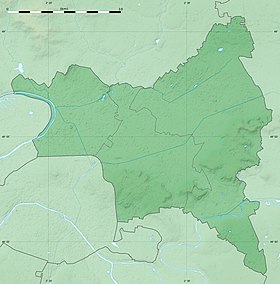 Se på det topografiske kartet over Seine-Saint-Denis