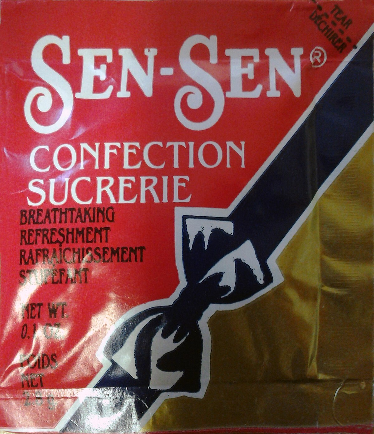 Sen-Sen was a type of breath freshener originally marketed as a 