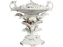 Biscuit porcelain centrepiece for the Exposition Universelle of 1855, Pouyat factory Service Ceres en biscuit de porcelaine dure Limoges Manufacture Pouyat 1855.jpg