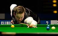 Deutsch: Bild aufgenommen in Berlin während des German Masters im Snooker 2015. Shaun Murphy. English: Picture taken in Berlin during the Snooker German Masters in 2015. Shaun Murphy.