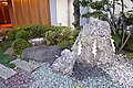 Shimenawa on a rock at Kanda-Myojin in Chiyoda City, Tokyo.