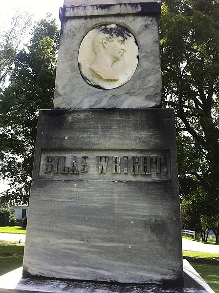 Closeup of Weybridge, Vermont monument