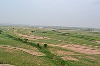 View of Soan valley and Soan River in background, near Adiala Soan near Adiala.JPG