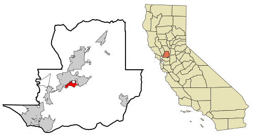 Location in Solano County and the state of California