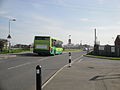 The rear of Southern Vectis bus 2620 (reg. R620 NFX), a 1998 Optare Solo M850 midibus, in Beatrice Avenue, East Cowes, Isle of Wight on route 25.