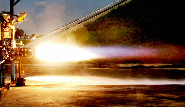 SpaceX's Kestrel engine is tested.